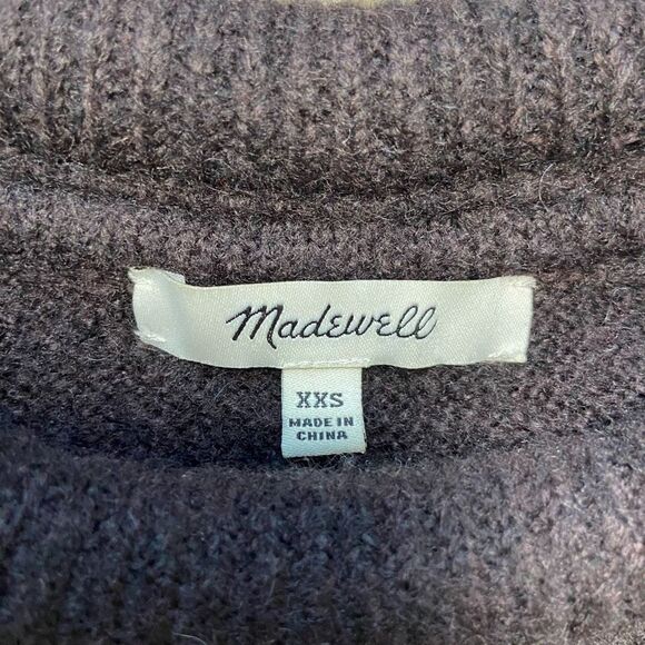Madewell Fulton Pullover Sweater in‎ Raisin Women’s Size XXS - Picture 7 of 9